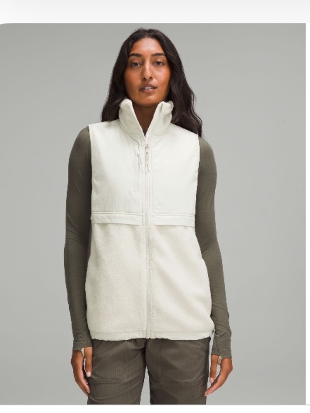 Lululemon Cinch-Hem fleece Vest, size 6, like new